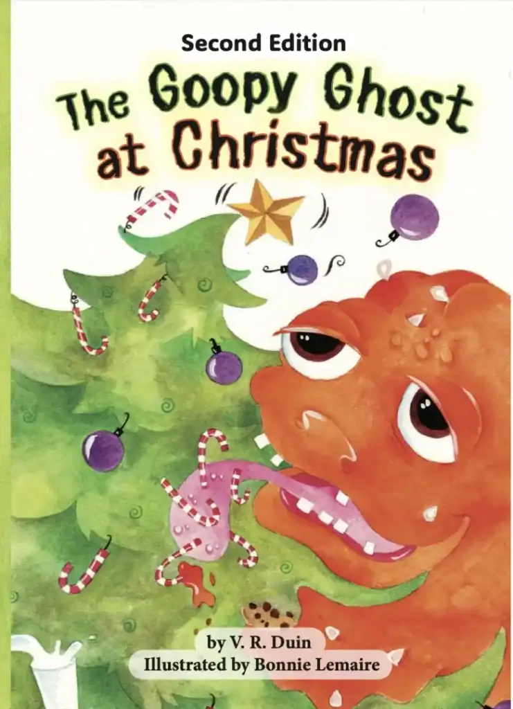 Goopy Ghost's Christmas book cover.