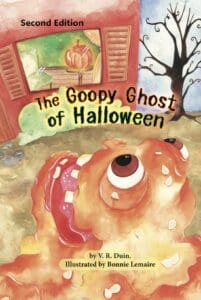 This is the front cover of The Goopy Ghost of Halloween, Second Edition.