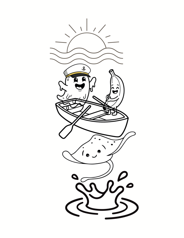 Ray Coloring Page